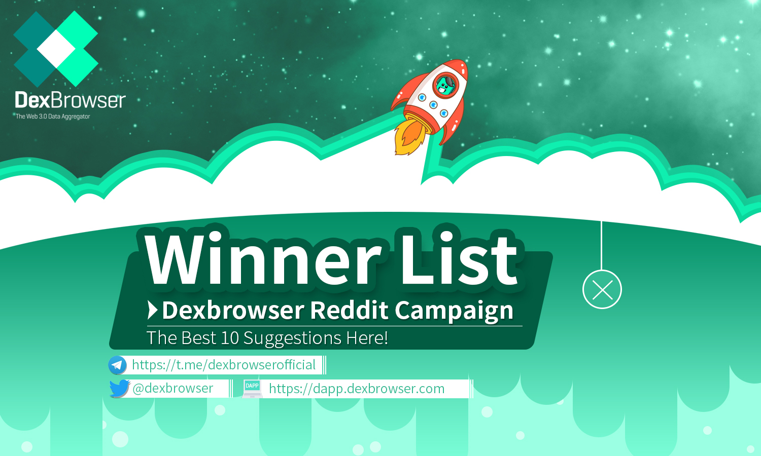 Winners of Dexbrowser Reddit Campaign Announced! The Best 10 Suggestions Here